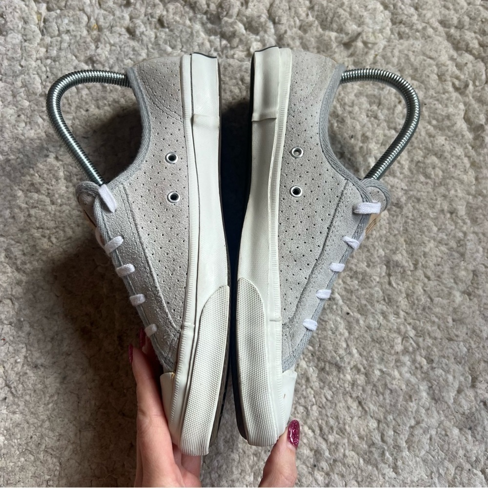 Converse Chuck Taylor All Star Gray Suede Polka Dot Sneakers Size 8 Low Top - Picture 5 of 11